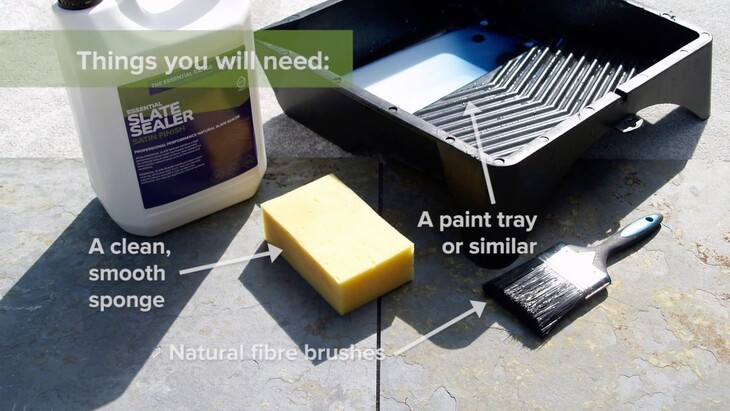 How To Seal Natural Slate Tiles (Satin Gloss Sealer)