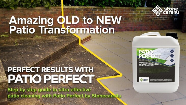 Patio Perfect Patio Cleaner - Before and After